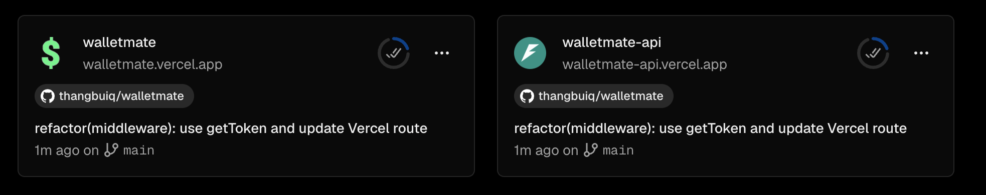 Walletmate deployment overview